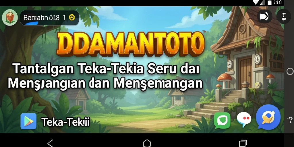 Tampilan antarmuka utama IDAMANTOTO dengan berbagai teka-teki menantang.