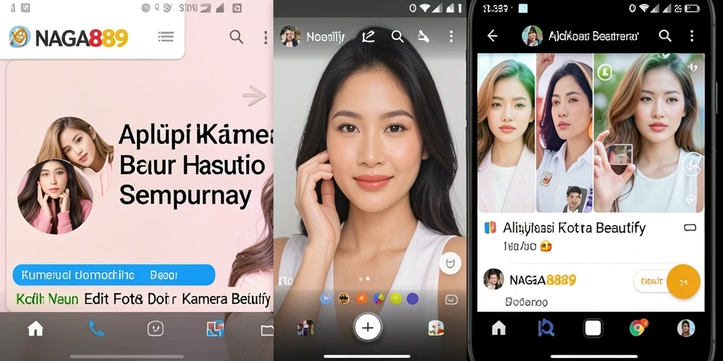 Antarmuka intuitif NAGA889 untuk pengeditan foto.