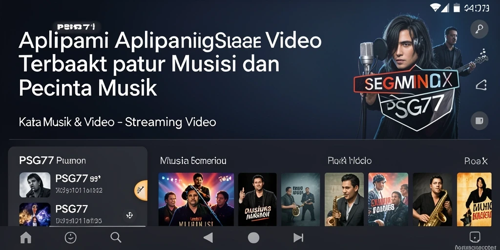 Tampilan antarmuka utama PSG77 yang memudahkan pengguna dalam streaming video.